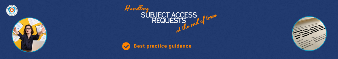 Graphic illustrating Subject Access Requests (SARs) spiking during holidays, emphasizing data protection compliance for organizations