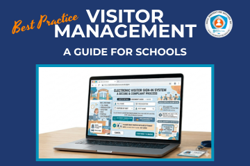 Modern visitor management system for schools, balancing safeguarding, data protection, and DfE