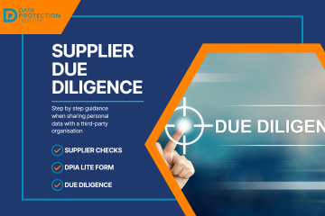 Supplier due diligence process for secure third-party data processing, contracts, and risk management.